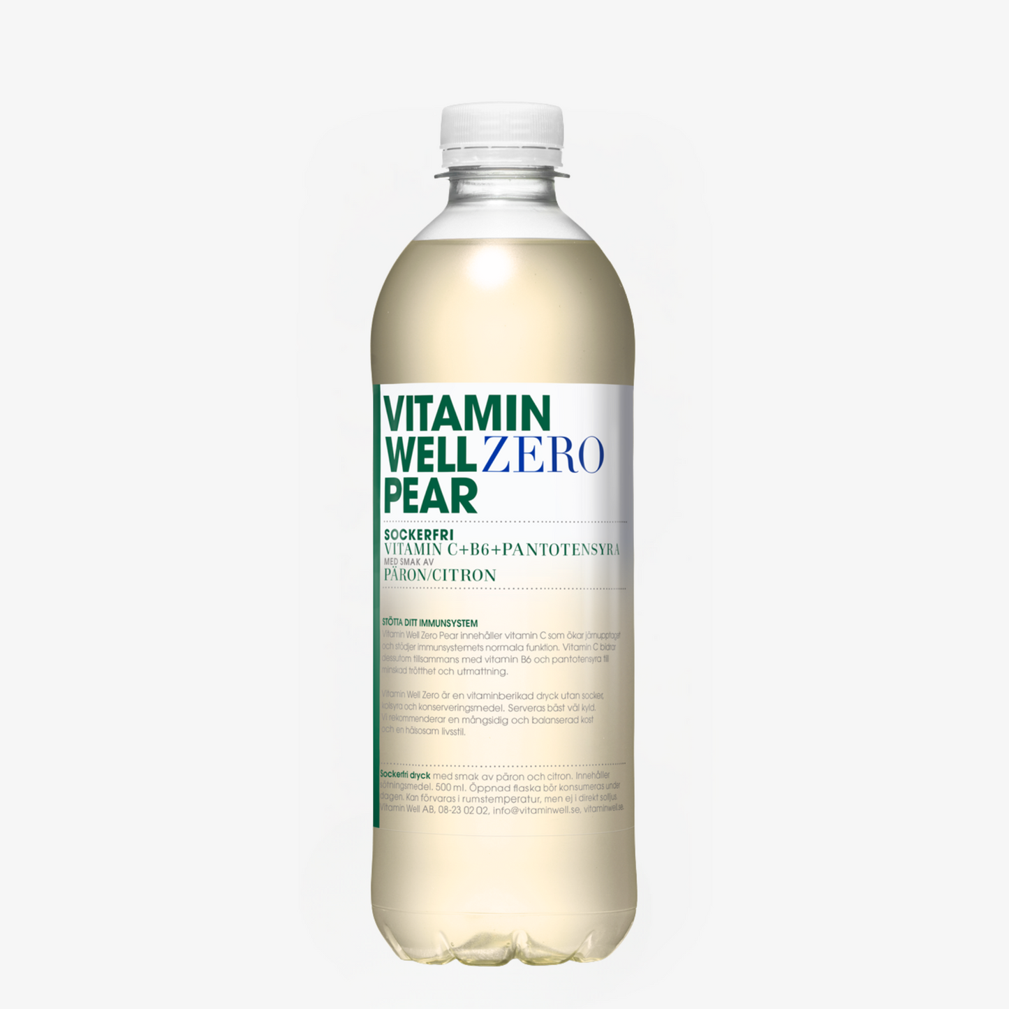 Vitamin Well Zero Päron 500ml