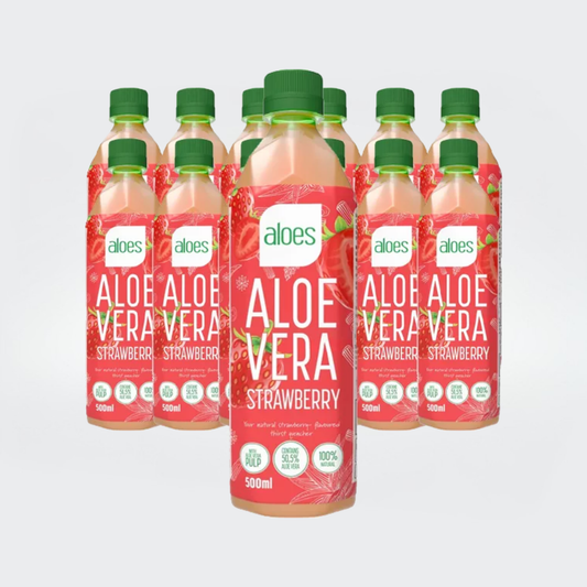 Aloes Aloe Vera - Strawberry 500 ml 12 - pack