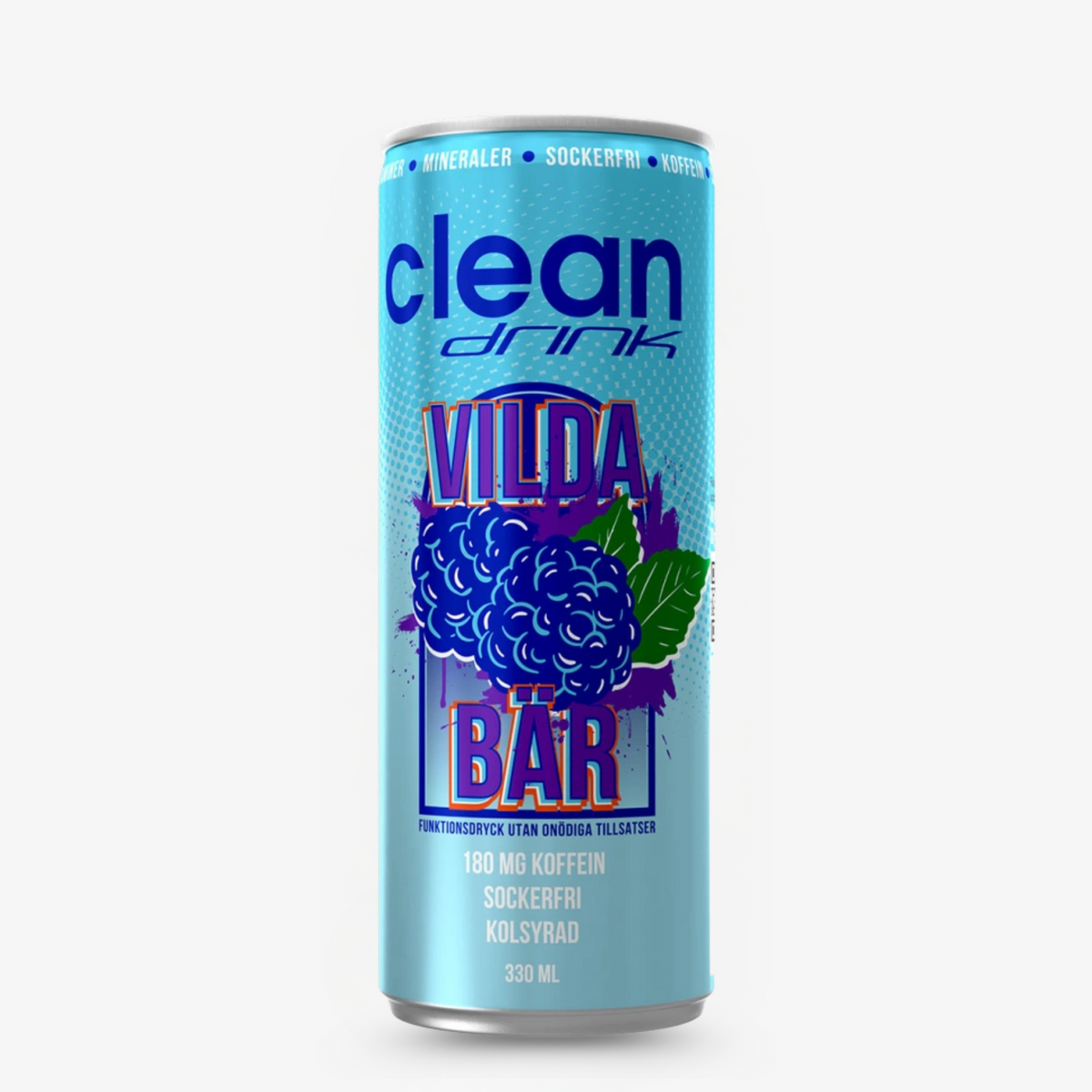 Clean Beverages Clean Drink Wild berries 330ml – Nordic Refreshments