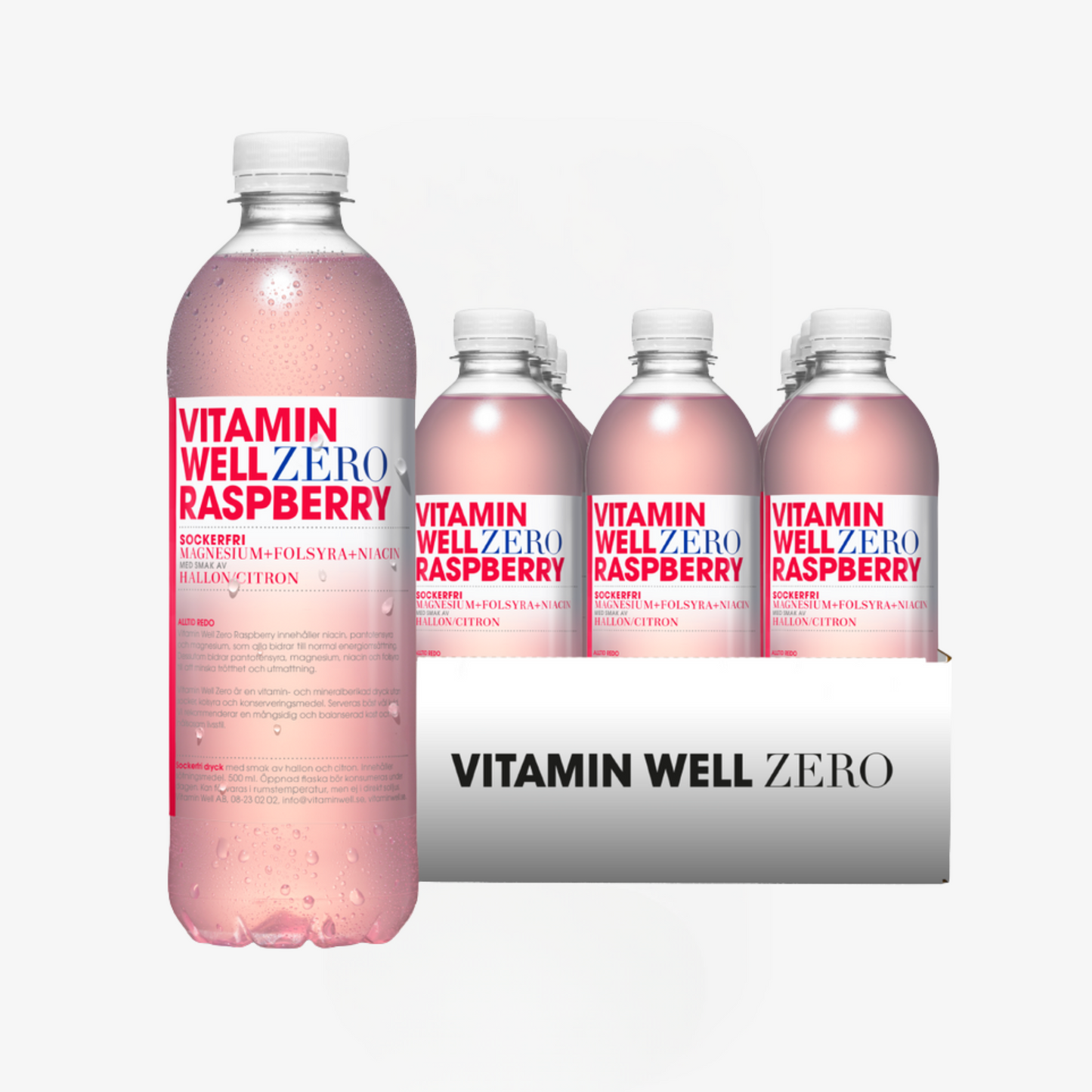 Vitamin Well Zero Hallon 500 ml (12-pack)