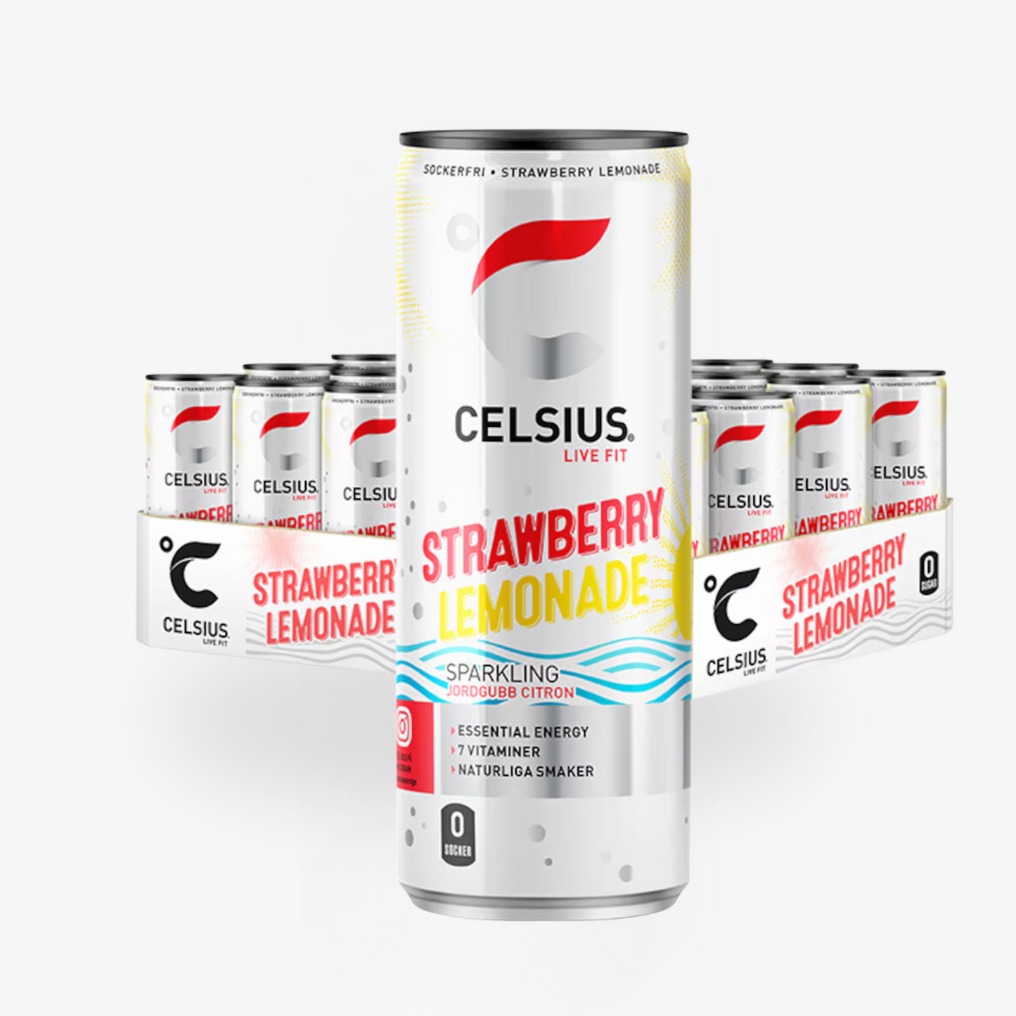 CELSIUS Jordgubbslemonad 24-pack